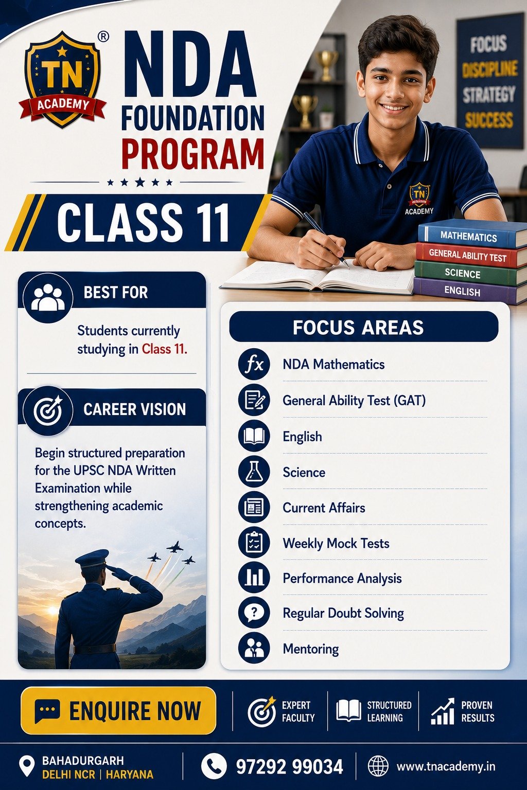 NDA Foundation Program Class 11