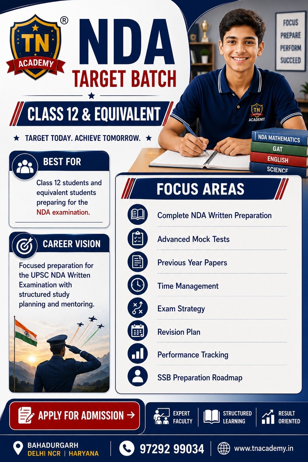 NDA Target Batch Class 12