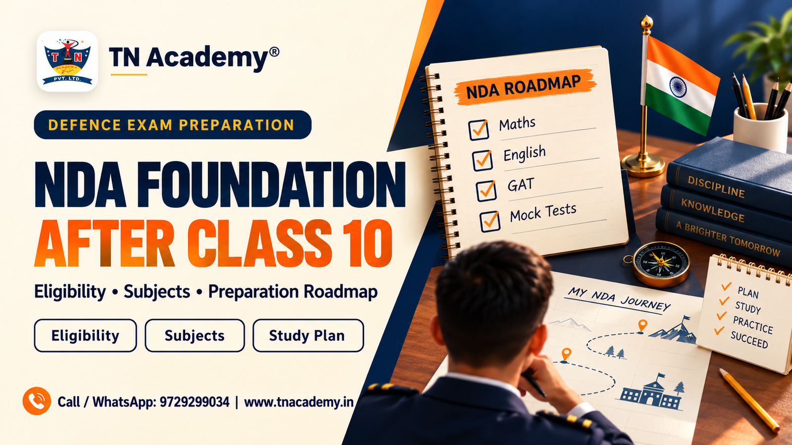 NDA Foundation After Class 10: Eligibility, Subjects and Preparation Roadmap