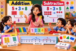 KVS PRT Addition and Subtraction Teaching Activities