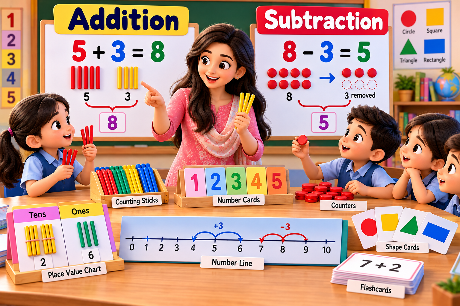 KVS PRT Addition and Subtraction Teaching Activities