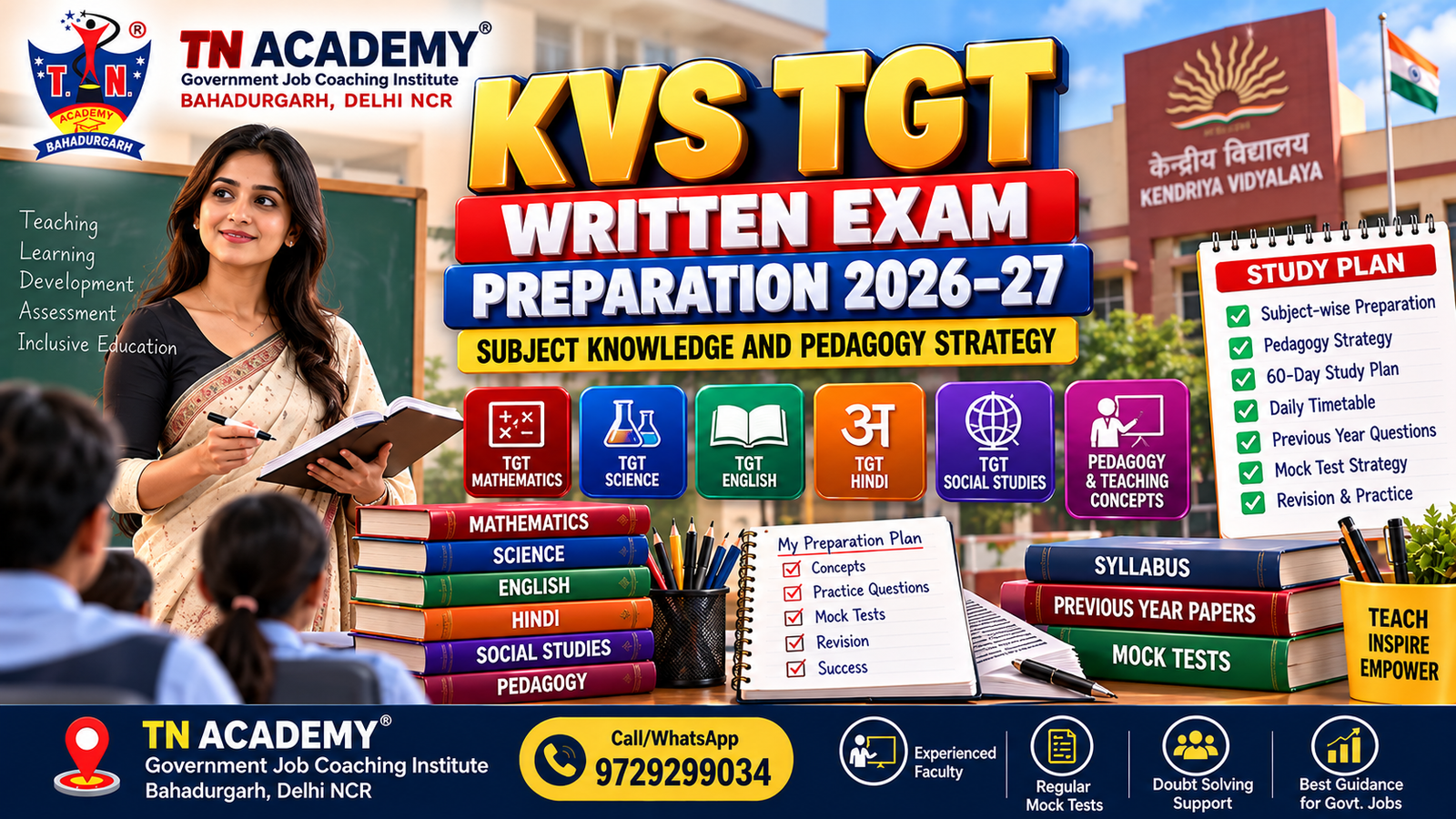 KVS TGT written exam preparation