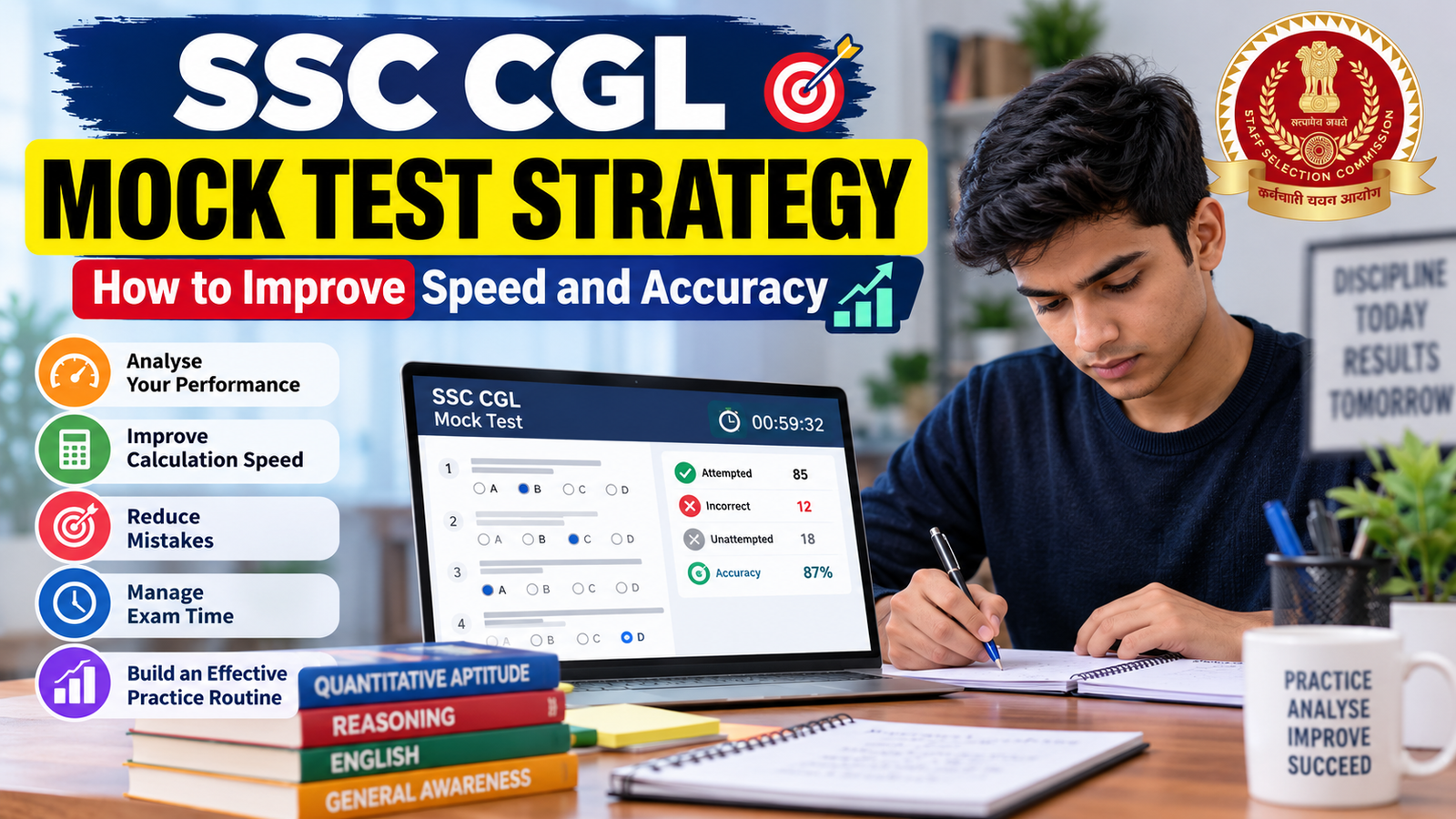 SSC CGL mock test strategy