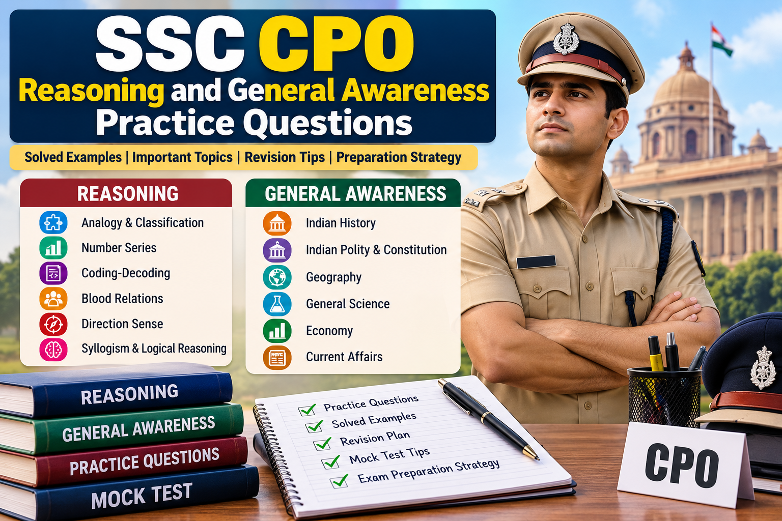 SSC CPO Reasoning and General Awareness