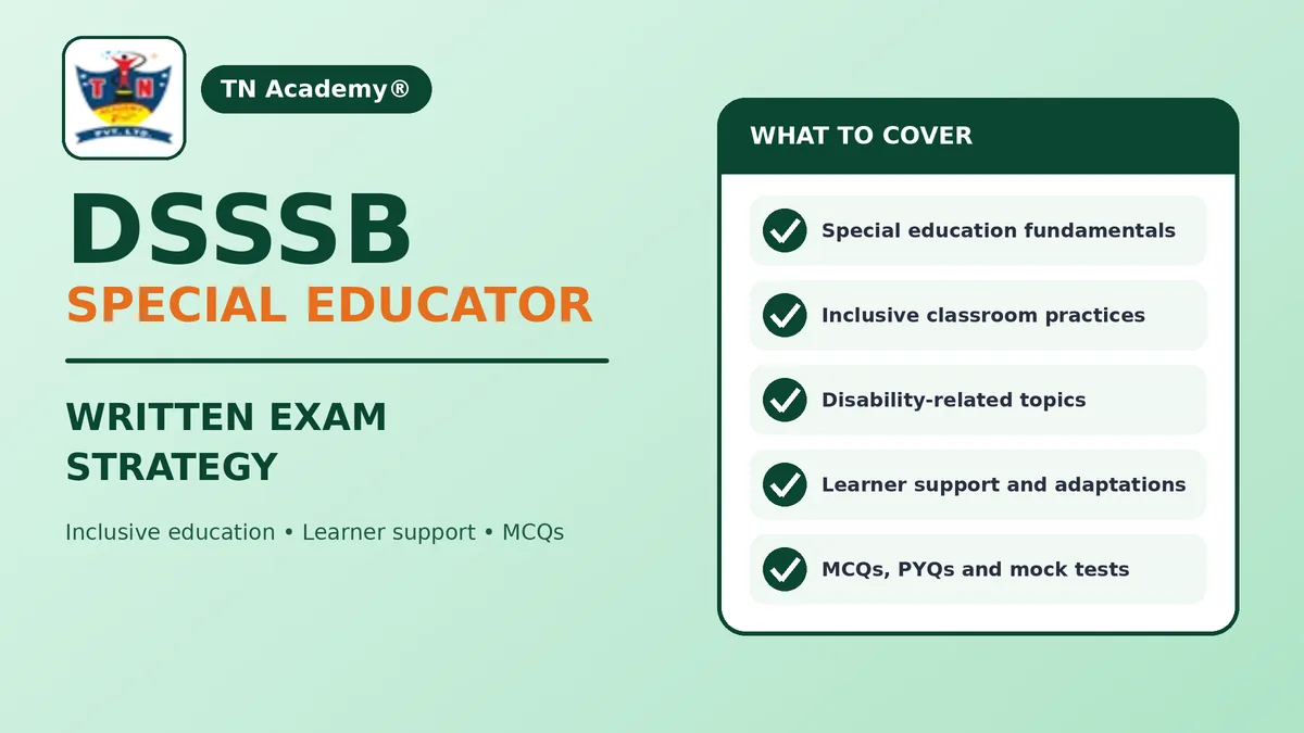 DSSSB Special Educator Written Exam Preparation: Complete Strategy
