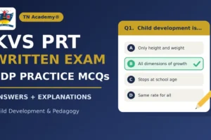 KVS PRT Written Exam: Child Development and Pedagogy Practice Questions