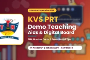 kvs-prt-demo-teaching-feature-image KVS PRT Demo Teaching 2026: Teaching Aids and Digital Board Ka Effective Use Kaise Karein?