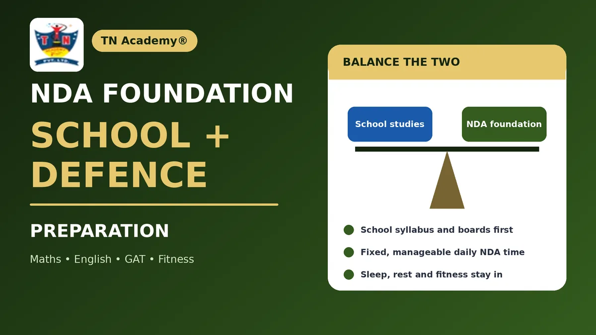 NDA Foundation Preparation: How to Balance School Studies and Defence Goals