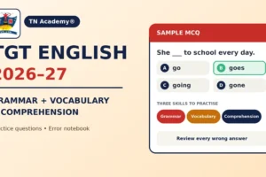 TGT English Preparation 2026–27: Grammar, Vocabulary and Comprehension Practice